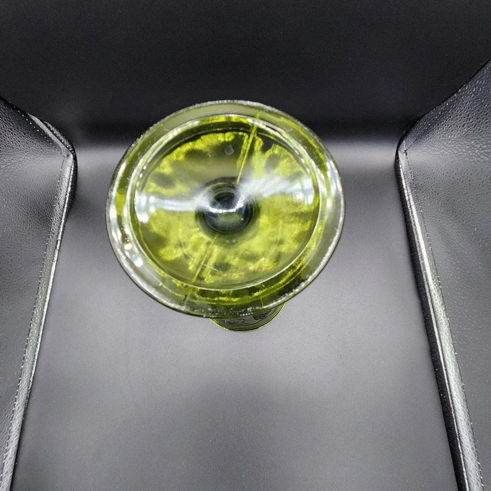 Vintage Indiana Glass Green "Grape" Vase - Picture 4 of 4